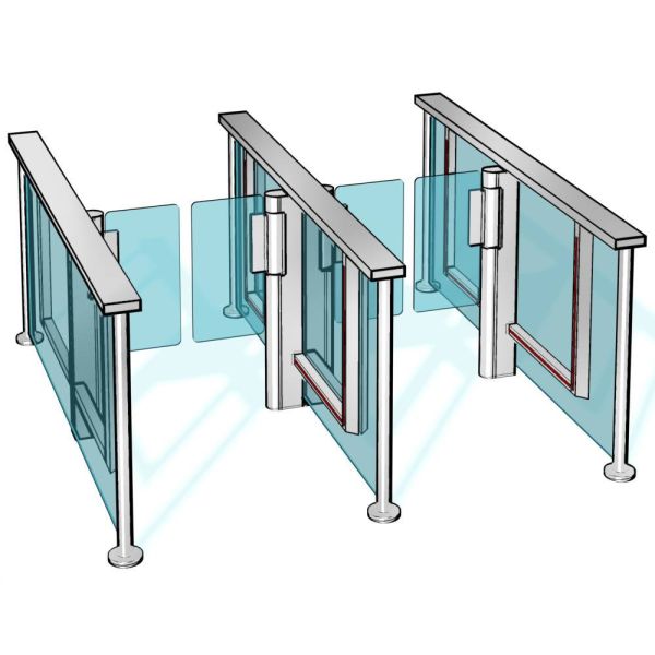 Сенсорный барьер Kaba Argus HSB-E08, 2 прохода
