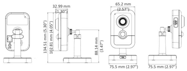 Компактная IP-камера 4Мп HiWatch IPC-C042-G0 (2.8 мм) с PIR-датчиком и микрофоном