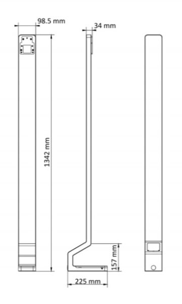 Напольная стойка для терминалов HikVision DS-KAB671-B