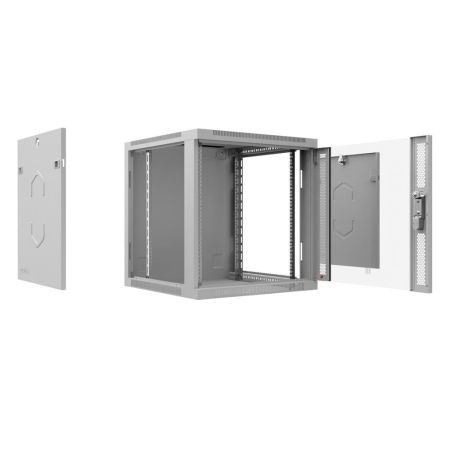 Шкаф телекоммуникационный 19" Cabeus SH-05F-6U60/45, настенный 6U Шкаф телекоммуникационный 19" Cabeus SH-05F-6U60/45, настенный 6U