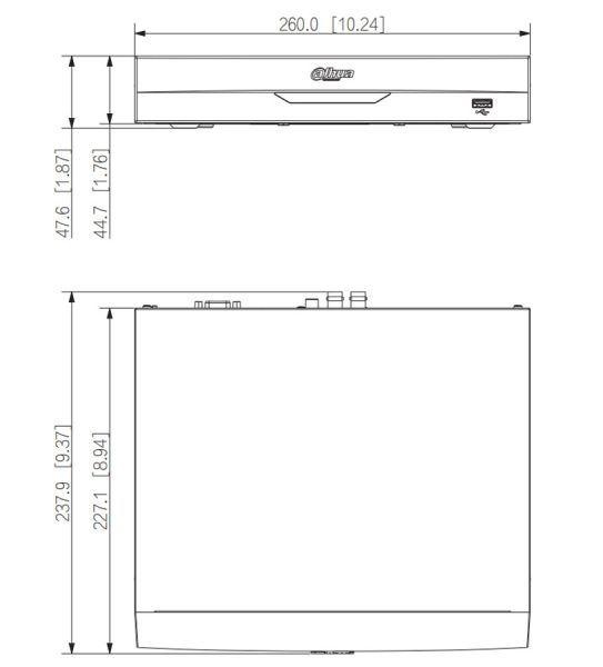 4-канальный HDCVI-видеорегистратор Dahua DH-XVR5104HS-I3 с распознаванием лиц