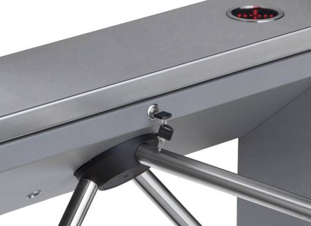 Турникет-трипод тумбовый PERCo-TTD-03.2G из окрашенной стали, темно-серый (с планками) Турникет-трипод тумбовый PERCo-TTD-03.2G из окрашенной стали, темно-серый (с планками)