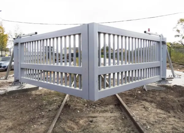 Противотаранные ворота ПВЖ-СБ Кашалот железнодорожные, распашные, гидравлические