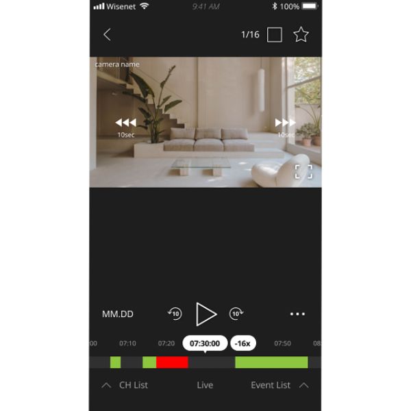 Бесплатное программное обеспечение Wisenet Mobile для Android / iOS
