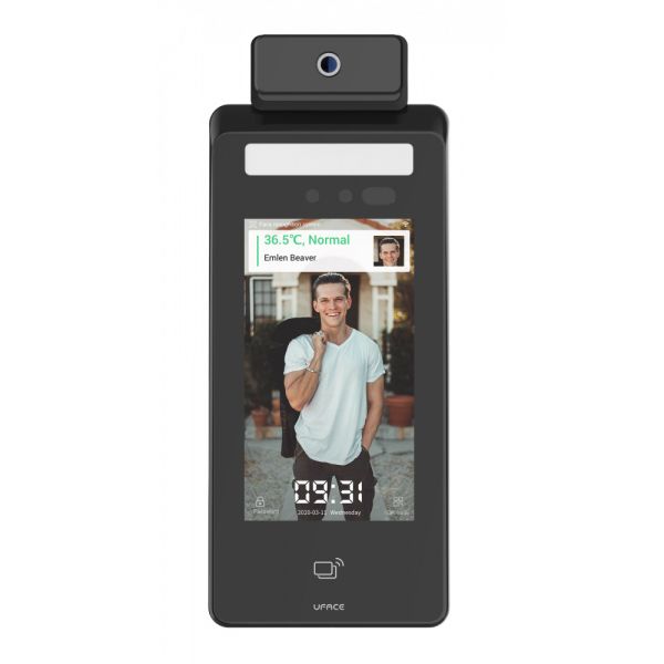 Биометрический терминал распознавания лиц и температуры тела Uface 5-H-Temp, настенный