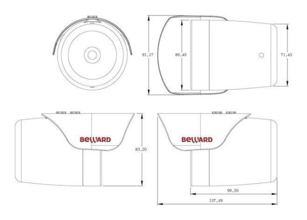 Уличная корпусная IP-камера Beward N6603