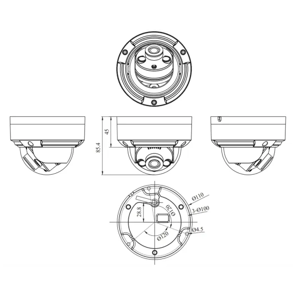 IP-видеокамера 5Мп RVi-2NCD5368 (2.8)