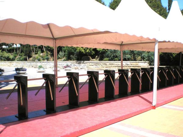 Турникет-трипод Ростов-Дон РД Т83М1 STEP10 из окрашенной стали с контроллером ЭРА-10000 (без планок)