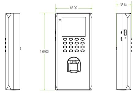 Биометрический терминал учёта рабочего времени LF20 [EM] со сканером отпечатков пальцев
