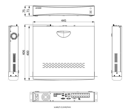 16-канальный сетевой PoE-видеорегистратор HikVision DS-7716NXI-I4/16P/S(C) с AcuSense