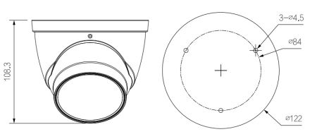 IP-видеокамера уличная антивандальная 4Мп Dahua DH-IPC-HDW3441TP-ZS-S2 (2.7-13.5 мм) с ИИ