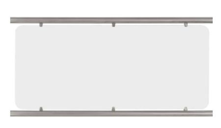 Вставка пластиковая белая для секции ограждения длиной до 1,5м