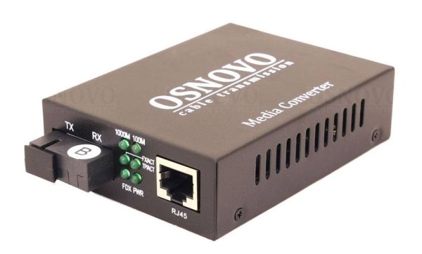 Оптический медиаконвертер Gigabit Ethernet Osnovo OMC-1000-11S5b