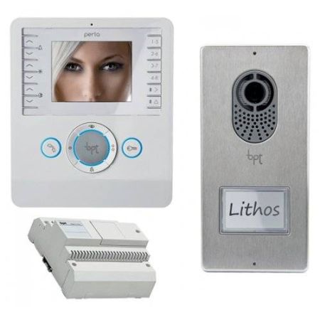 Комплект видеодомофона PERLA LVKITPEV04 (белый лед)