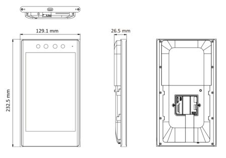 Биометрический терминал доступа HikVision DS-K1T681DBX по распознаванию лиц
