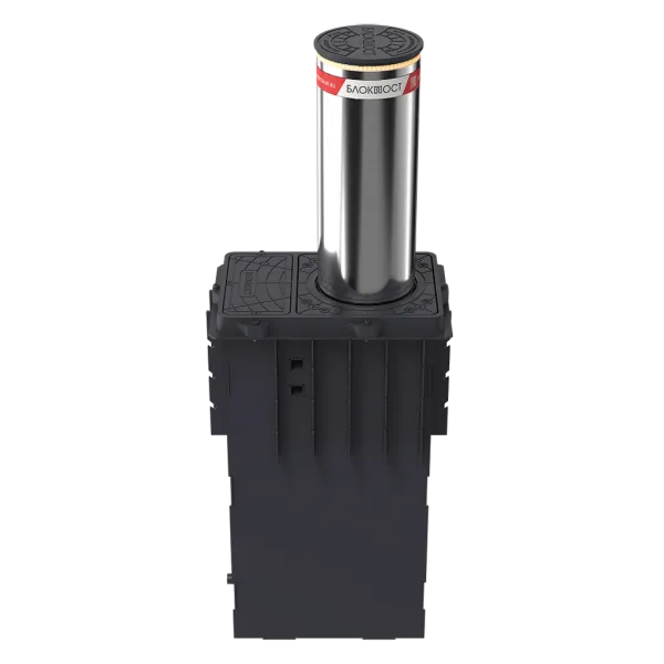 Гидравлический противотаранный боллард Блокпост К4 из нержавеющей стали