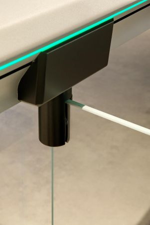 Распашной двухпроходной турникет Magnetic mWing с закаленными створками 600 мм