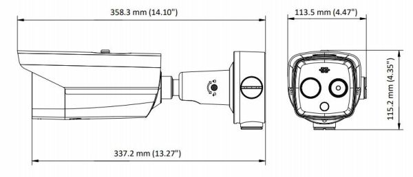 Тепловизионная IP-камера HikVision DS-2TD2617B-3/PA