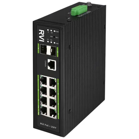 PoE-коммутатор RVi-1NSIM8GP-2S управляемый L2 сетевой