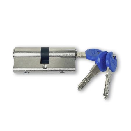 Евроцилиндр dormakaba ace, ключ-ключ, никель, 3 ключа