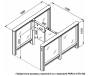 Турникет PERCo-ST-01 "Скоростной проход" с распашными створками PERCo-ATG-425 (ширина створки 425 мм)