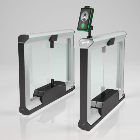 Распашной турникет Magnetic mWing с закаленными створками 900 мм
