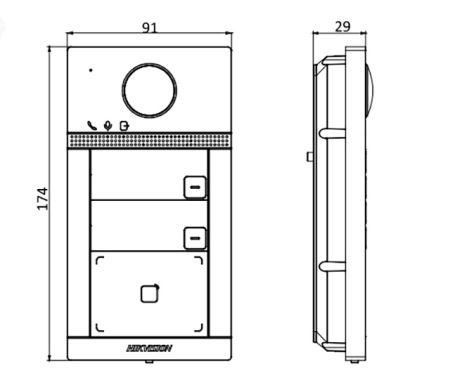 Вызывная панель Wi-Fi HikVision DS-KV8213-WME1(B)/Flush Вызывная панель Wi-Fi HikVision DS-KV8213-WME1(B)/Flush