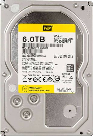 Жесткий диск Western Digital Gold WD6003FRYZ 6 ТБ