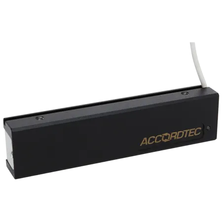 Электромагнитный замок AccordTec ML-200K-3 Premium Black с планкой