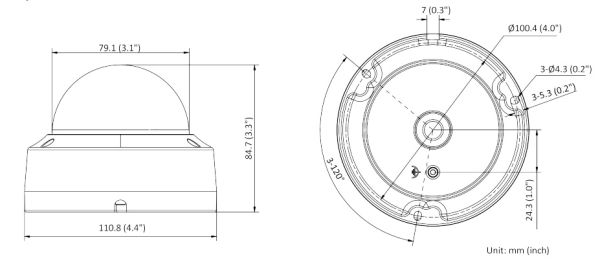 Уличная IP-камера 2Мп HiWatch DS-I202(E) (4 мм) с подсветкой EXIR 2.0