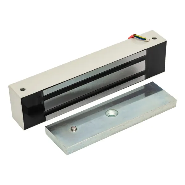 Электромагнитный замок AccordTec ML-350N K-2 с уголком, с датчиком Холла