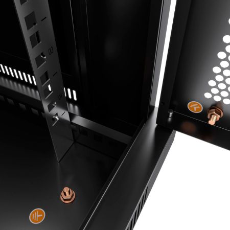 Шкаф телекоммуникационный 19" Cabeus SH-05C-27U60/60-BK, напольный Шкаф телекоммуникационный 19" Cabeus SH-05C-27U60/60-BK, напольный