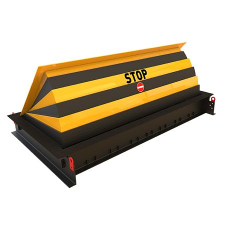 Блокиратор дорожный гидравлический RB 900 SHALLOW (RB-45P90-2p-SHLW) с двумя гидроцилиндрами, длина 4500 мм