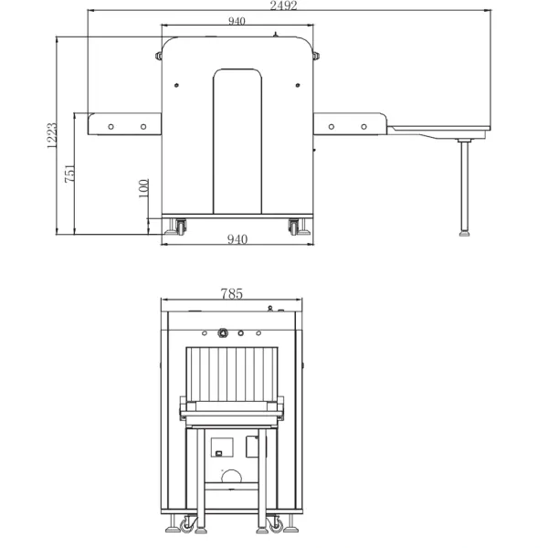 Рентгеновский интроскоп ZKTeco ZKX5030C двухэнергетический для ручной клади Рентгеновский интроскоп ZKTeco ZKX5030C двухэнергетический для ручной клади