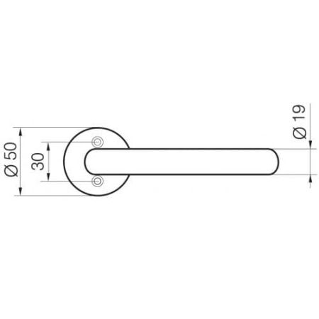 Ручка дверная Abloy Inoxi 3-19 EXIT для аварийных выходов