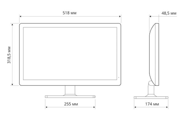 Монитор TFT-LCD 21.5" Evidence WideScreen-21 (II) rev.2