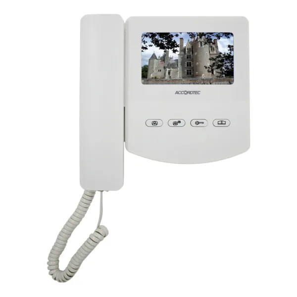 Монитор видеодомофона AccordTec AT-VD433C EXEL WHITE