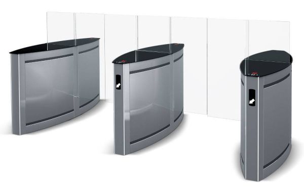 Центральный модуль раздвижного турникета PERCo STD-02.900 "Скоростной проход" со створками 900 мм