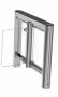 Распашной двухпроходной турникет Cominfo EasyGate SG 1000 650мм