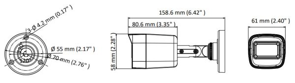 Уличная HD-TVI видеокамера 2Мп HikVision DS-2CE16D3T-ITF (3.6 мм) с EXIR-подсветкой до 30 м Уличная HD-TVI видеокамера 2Мп HikVision DS-2CE16D3T-ITF (3.6 мм) с EXIR-подсветкой до 30 м