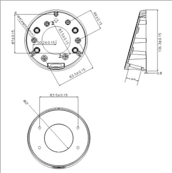 Монтажная коробка HikVision DS-1281ZJ-DM23