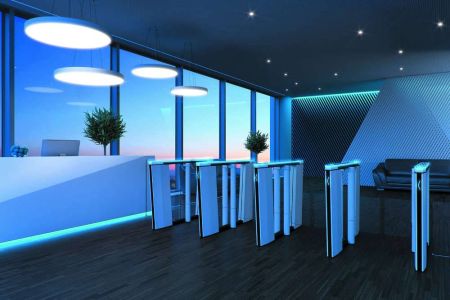 Боковой модуль скоростного распашного турникета Cominfo EasyGate Superb 1800мм