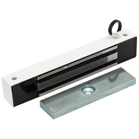 Электромагнитный замок AccordTec ML-100K с планкой, белый