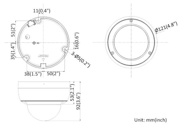 Антивандальная IP-камера 4Мп HikVision DS-2CD2143G0-IU (6 мм) с микрофоном Антивандальная IP-камера 4Мп HikVision DS-2CD2143G0-IU (6 мм) с микрофоном