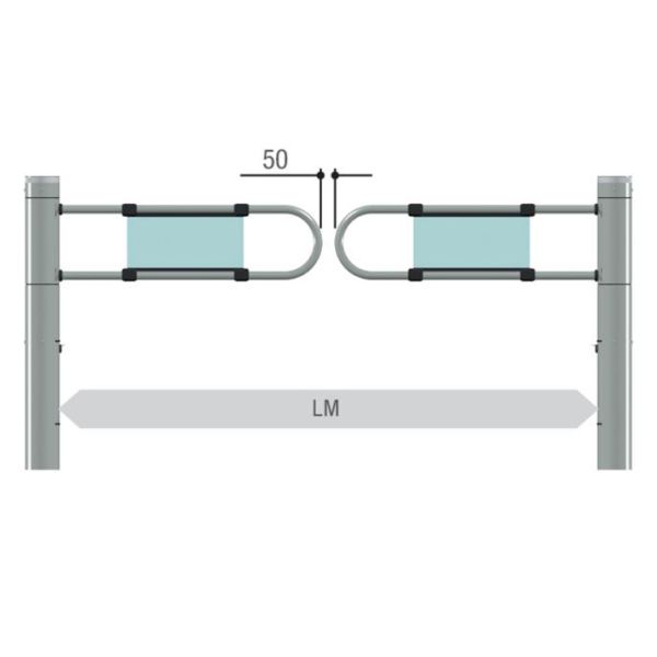 Турникет-калитка моторизованная Came SALOON 40, без створки (821SW-0010)