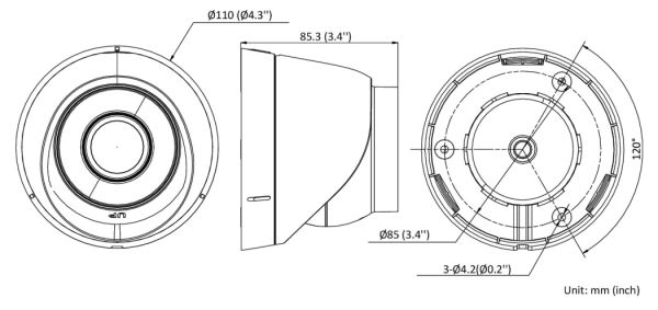 Уличная IP-камера 2Мп HiWatch DS-I203(E) (2.8 мм) с подсветкой EXIR 2.0 Уличная IP-камера 2Мп HiWatch DS-I203(E) (2.8 мм) с подсветкой EXIR 2.0