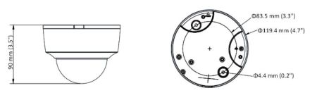 Антивандальная IP-видеокамера 8Мп HikVision DS-2CD2185G0-IMS (2.8 мм) с HDMI выходом