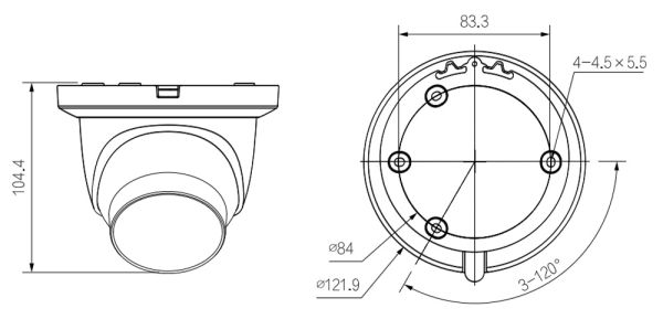 IP-видеокамера 4Мп Dahua DH-IPC-HDW5449TMP-SE-LED-0360B Full-color, уличная с ИИ IP-видеокамера 4Мп Dahua DH-IPC-HDW5449TMP-SE-LED-0360B Full-color, уличная с ИИ