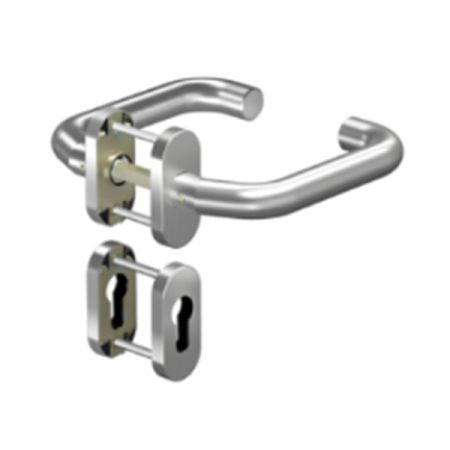 Комплект нажимных ручек dormakaba OGRO Premium 8100V для профильных дверей