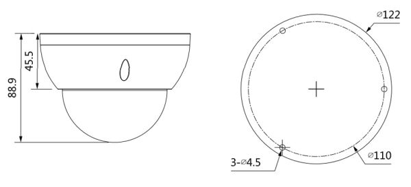 IP-видеокамера 4Мп Dahua DH-IPC-HDBW1431RP-ZS-S4 с ИК-подсветкой до 40м